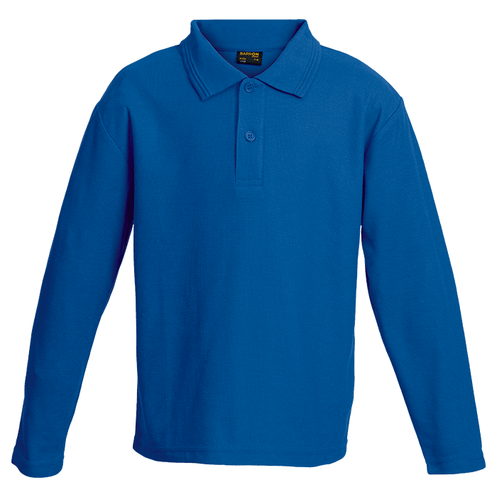 175g Pique Knit Long Sleeve Golfer Kiddies