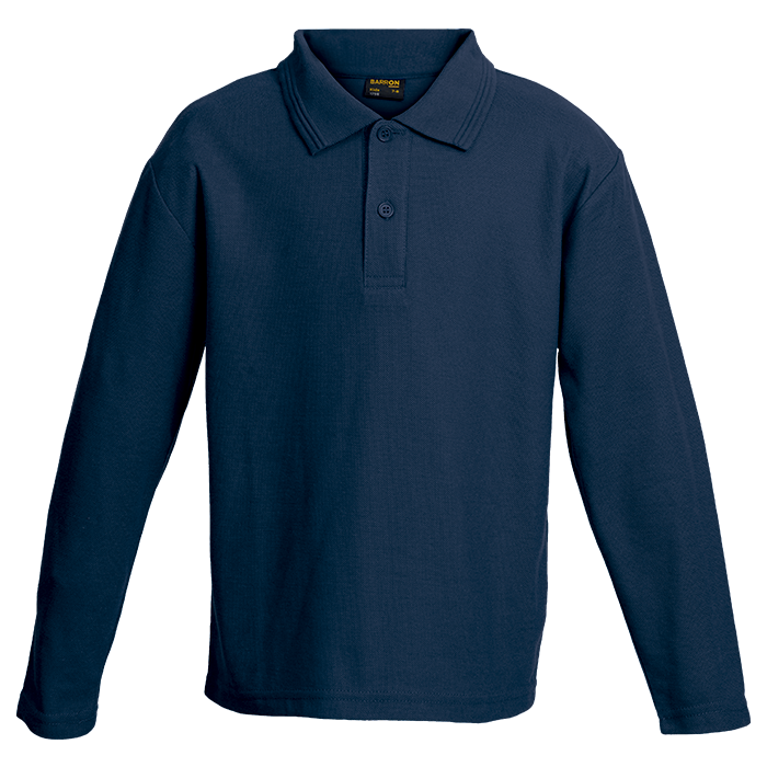 175g Pique Knit Long Sleeve Golfer Kiddies
