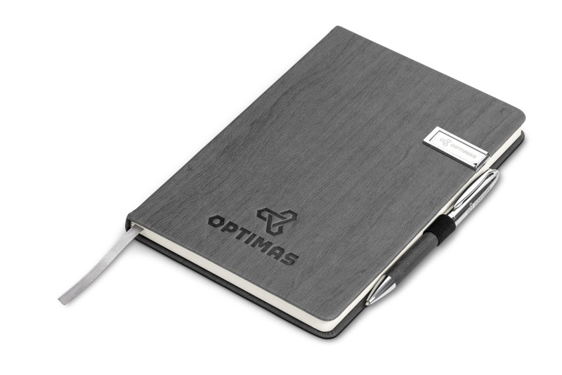 Oakridge A5 Hard Cover USB Notebook - 8GB