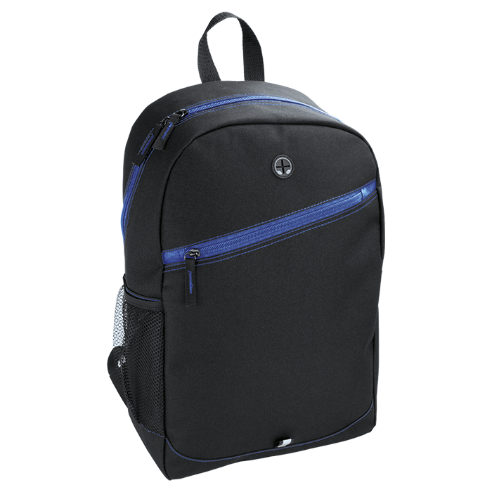 Backpack With Contrast Colour Diagonal Zip