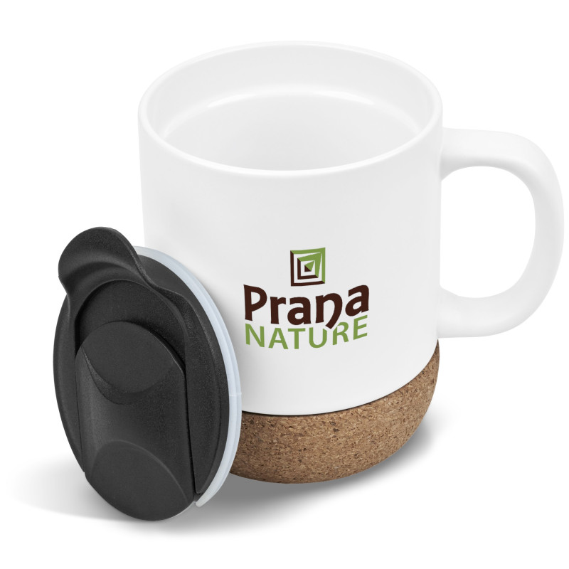 Serendipio Sienna Cork & Ceramic Coffee Mug - 340ml