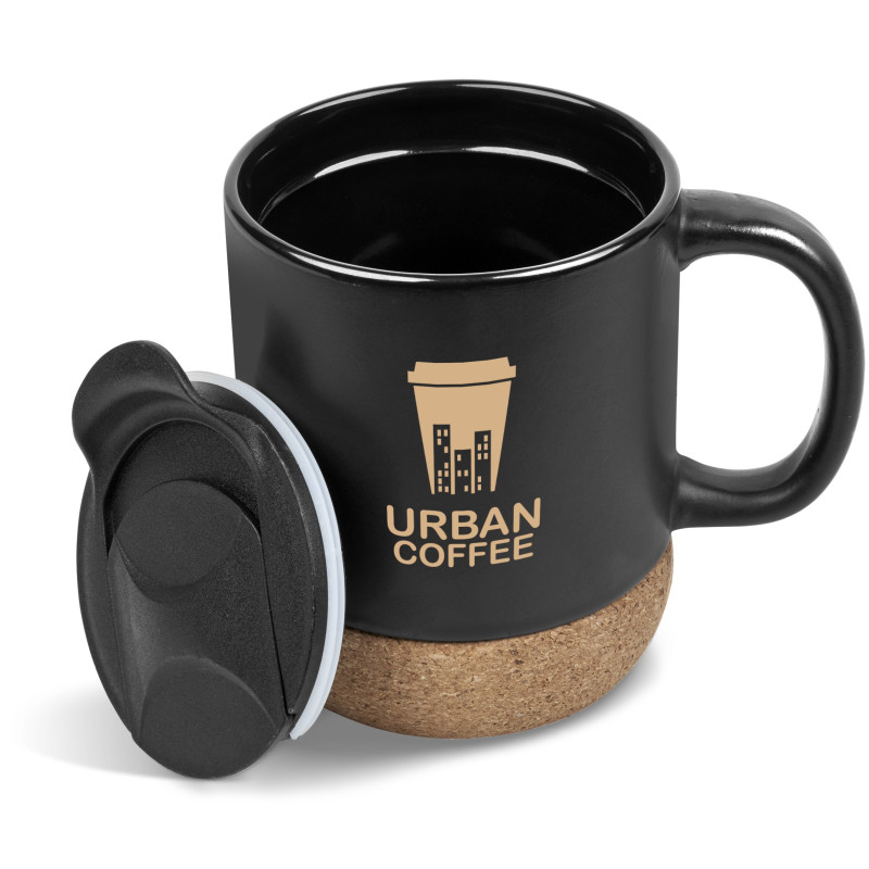 Serendipio Sienna Cork & Ceramic Coffee Mug - 340ml