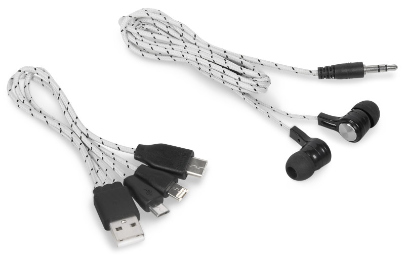 Orleans 3-In-1 Connector Cable & Earbuds