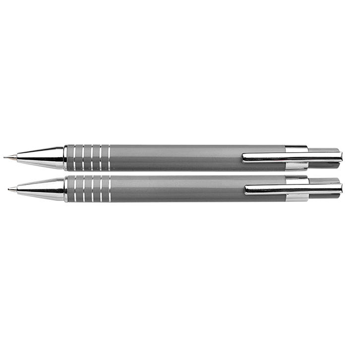 Lacquered Barrel Matching Ballpoint Pen and Clutch Pencil Set
