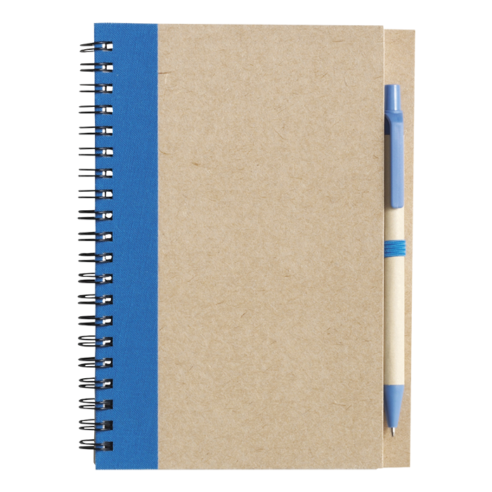 Recycled Spiral Notebook and Pen