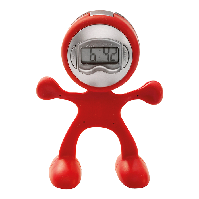 Man Shaped Alarm Clock with Memo Holder